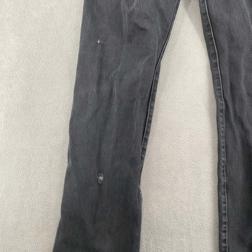 Levis 501 Original Fit Jeans Mens 32x32 Black Straight Leg Button Fly Denim - Picture 10 of 16